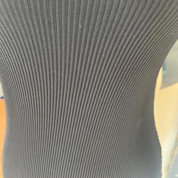 Christopher Kane Lace Paneled Bodycon Dress Jersey Ribbed Black Size 40 NWT - Picture 6 of 6